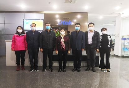 乐山市人大常委会副主任刘绍清一行莅临am8亚美光电视察领导疫情防控和复工复产工作